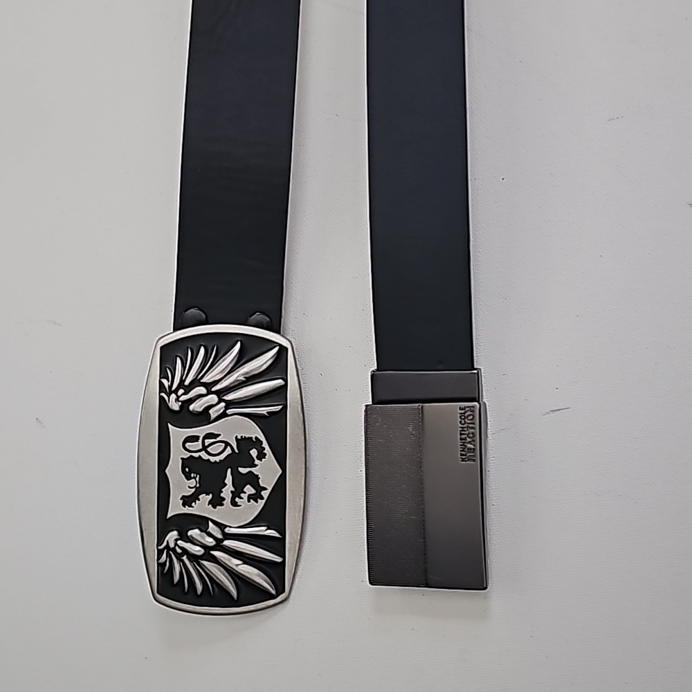 Kenneth Cole & Leather Belt size 32 Bundle of 2